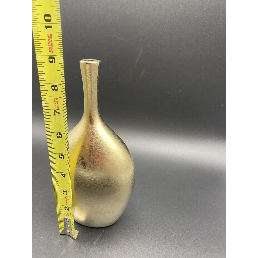 Torre And Tagus Gold Colored‎ Bud Vase